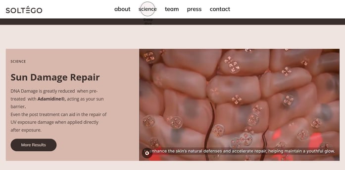 Supporting brand image for Soltego - Goal