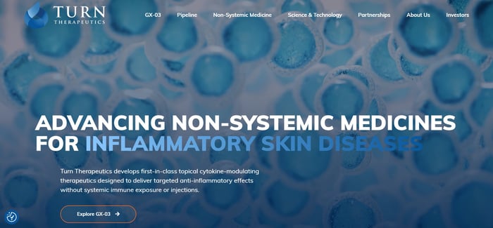 Turn Therapeutics website main
